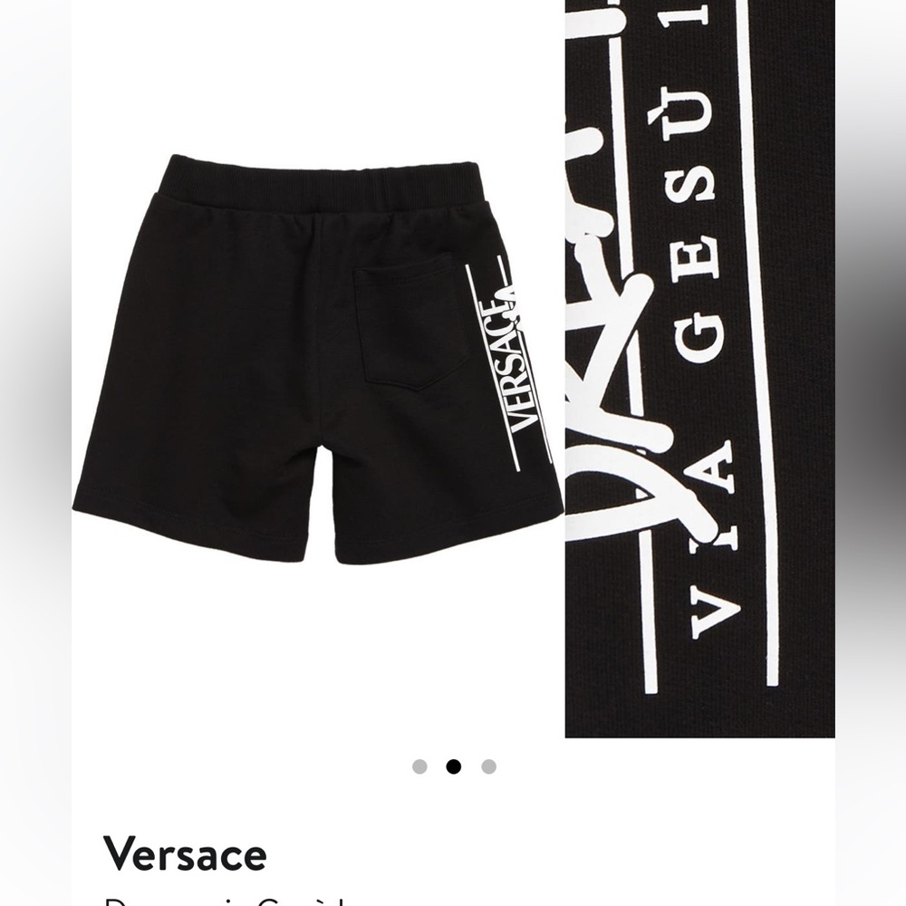 Versace logo shorts